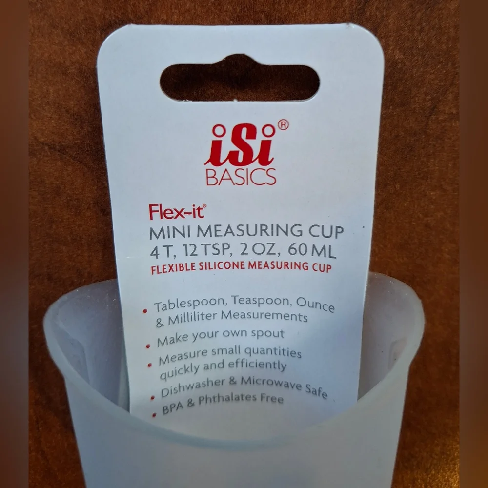 iSi Basics Flex It Mini Measuring Cup 4 Tsp B26900 Clear